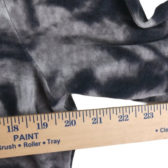 Style & Co || Women's Velour Zip Up Track Jacket Abstract Tie Dye Tiger Petite L - Picture 3 of 6